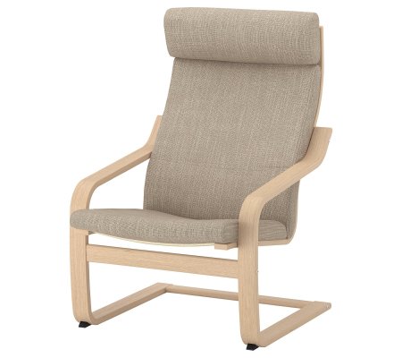 IKEA Кресло-качалка POANG Бежевый (ИКЕА ПОАНГ)