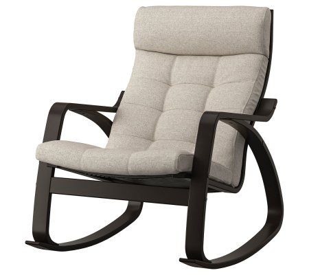 IKEA Кресло-качалка POANG Бежевый (ИКЕА ПОАНГ)