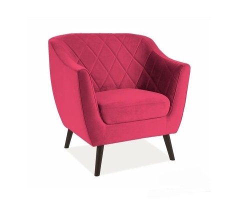 Кресло мягкое Signal MOLLY 1 Welur Бордовый, фото Кресло мягкое Signal MOLLY 1 Welur Бордовый