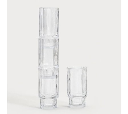 Набор стаканов Homla LYNNASO 300 мл 4 шт Прозрачный