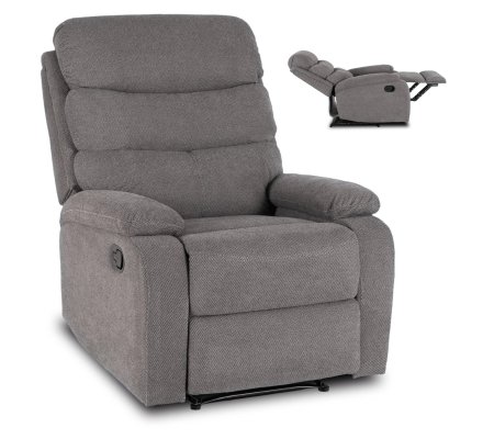Кресло мягкое раскладное с реклайнером Mebel Elit KOBE 2 Серый