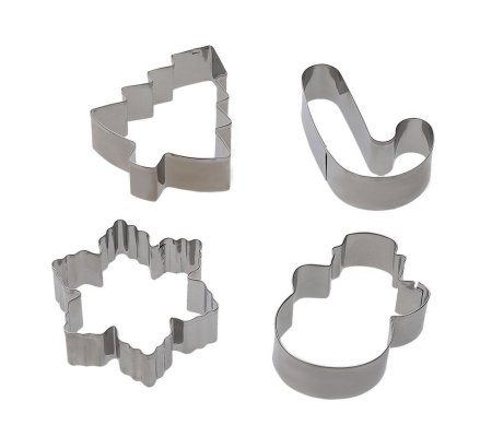 Набор форм для печенья Homla CLACH 4 шт Серебристый