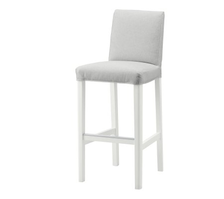IKEA Барный стул BERGMUND Светло-серый (ИКЕА БЕРГМУНД)