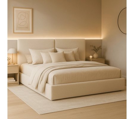 Кровать Mebel Elit MARSYLIA Boucle 180x200 см Кремовый