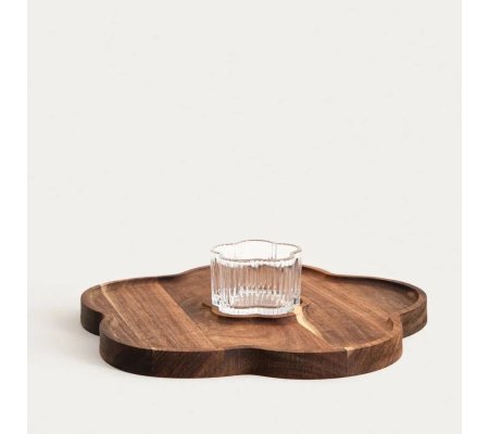 Сервировочная доска с миской Homla GIBARA 30 см Дерево