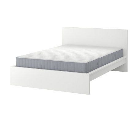 IKEA Ліжко з матрацом MALM 160х200 см Білий (ИКЕА МАЛЬМ)