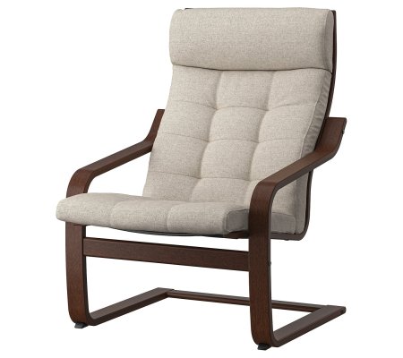 IKEA Кресло-качалка POANG Бежевый (ИКЕА ПОАНГ)