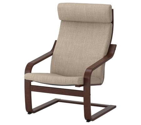 IKEA Кресло-качалка POANG Бежевый (ИКЕА ПОАНГ)