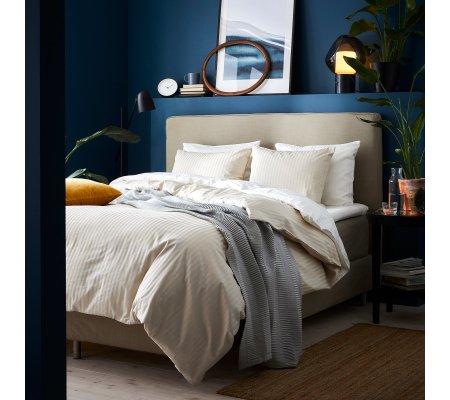 IKEA Комплект постельного белья NATTJASMIN 150х200 см Бежевый (ИКЕА NATTJASMIN)