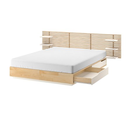 IKEA Ліжко MANDAL 140x200 см Білий (ИКЕА МАНДАЛА)