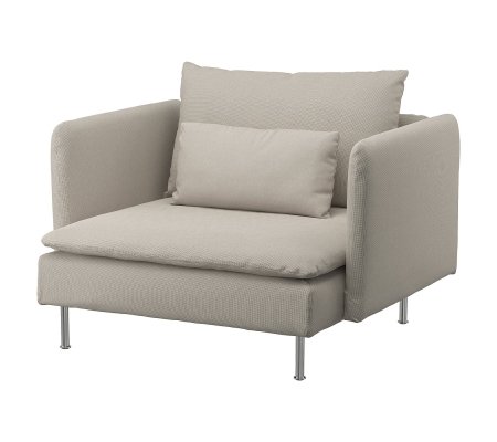 IKEA Крісло м'яке SODERHAMN Світло-бежевий (ИКЕА СЁДЕРХАМН)