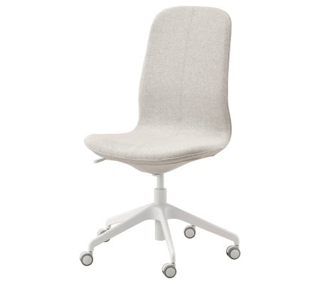 IKEA Офисное кресло LANGFJALL Бежевый (ИКЕА ЛАНГФЬЯЛЛЬ)