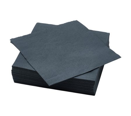 IKEA Набір серветок FANTASTISK 40х40 см 50 шт Темно-сірий (ИКЕА ФАНТАСТИЧЕСКИЙ)