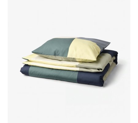 IKEA Комплект постільної білизни BRUNKRISSLA 150х200 см Зелений (ИКЕА БРУНКРИССЛ)