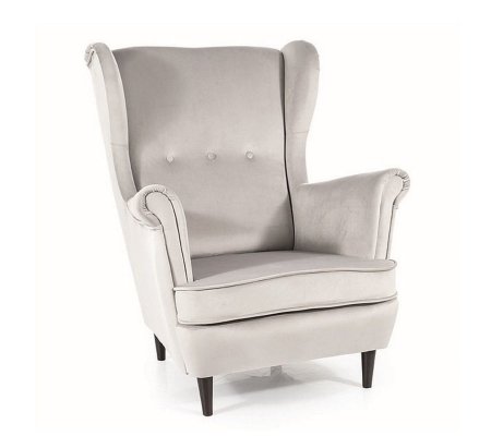 Кресло мягкое Signal Lord Welur Светло-серый, фото Кресло мягкое Signal Lord Welur Светло-серый