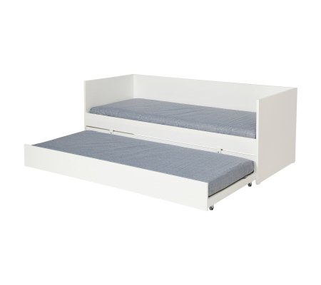 IKEA Раскладная кушетка с 2 матрасами VIHALS 80x200 см Белый (ИКЕА ВИХАЛС)
