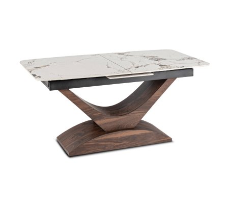 Розкладний обідній стіл Mebel Elit ALICANTE Marmur Горіх