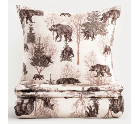 Комплект постельного белья Homla URSO 140x200 см Принт, фото Комплект постельного белья Homla URSO 140x200 см Принт