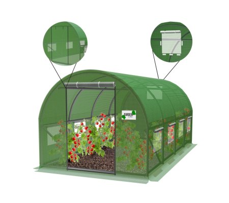 Парник теплиця Garden Line NEW 4x2,5x2 м Зелений