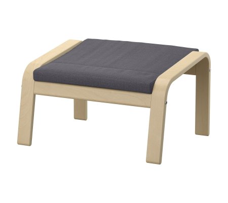 IKEA Подставка для ног POANG Темно-серый (ИКЕА ПОЭНГ)