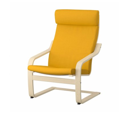 IKEA Кресло-качалка POANG Желтый (ИКЕА ПОАНГ)