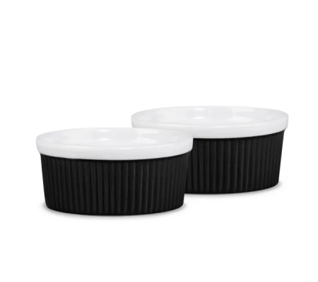 Комплект форм для запекания Homla TINEO 11 см | Черный / Белый