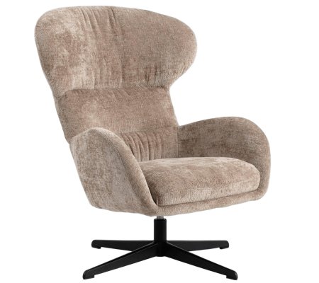 Крісло м'яке поворотне Kontrast LOUIS Бежевий