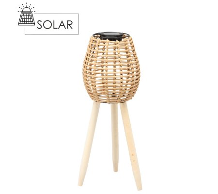 Декоративний світильник на сонячній батареї Garden Line LAP6068 Бежевий