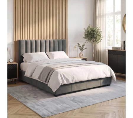 Кровать Mebel Elit MARI Welur 120x200 см Серый