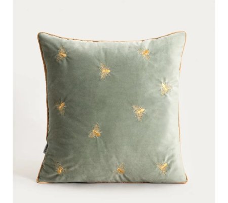 Декоративна наволочка Homla CAMILLA Welur 45х45 см Фісташковий