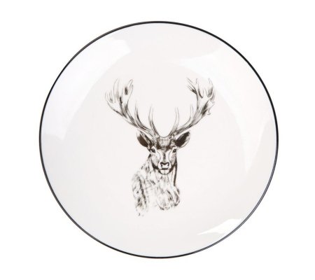 Десертна тарілка Homla REINDEER 19 см Принт, фото Десертна тарілка Homla REINDEER 19 см Принт