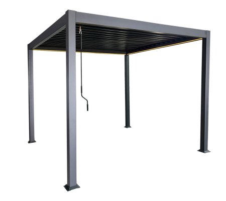 Пергола з LED підсвіткою Garden Line 3x3 м Антрацит