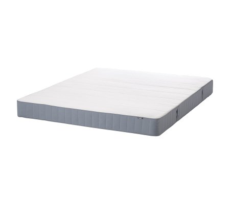 IKEA Пружинний матрац середньої жорсткості VESTMARKA 140x200 см Блакитний (ИКЕА ВЕСТМАРКА)