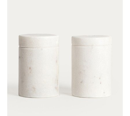 Набор для специй Homla MARBLE Marmur 2 шт Белый