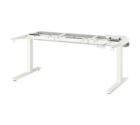 IKEA Основа для стола регулируемая с електроприводом MITTZON 120/140/160х80 см Белый