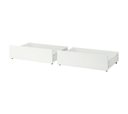 IKEA Ящики для кровати MALM 2 шт Белый (ИКЕА МАЛЬМ)
