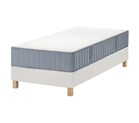 IKEA Ліжко з матрацом LYNGOR 90x200 см Білий (ИКЕА ЛИНГОР)