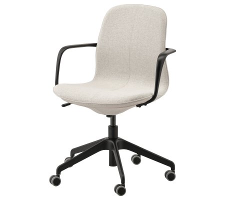 IKEA Офисное кресло LANGFJALL Бежевый (ИКЕА ЛАНГФЬЯЛЛЬ)