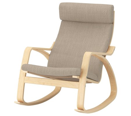 IKEA Кресло-качалка POANG Бежевый (ИКЕА ПОАНГ)