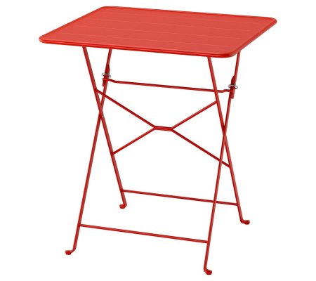 IKEA УЦІНКА Складаний садовий стіл SUNDSO Червоний