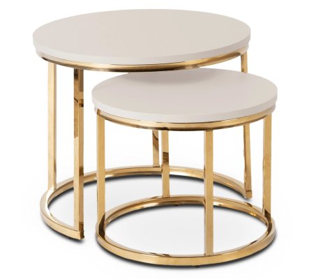 Комплект журнальних столів Mebel Elit APULIA 2 шт Кашемір