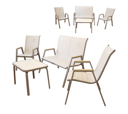 Комплект садовой мебели Kontrast MARBELLA WOOD Бежевый