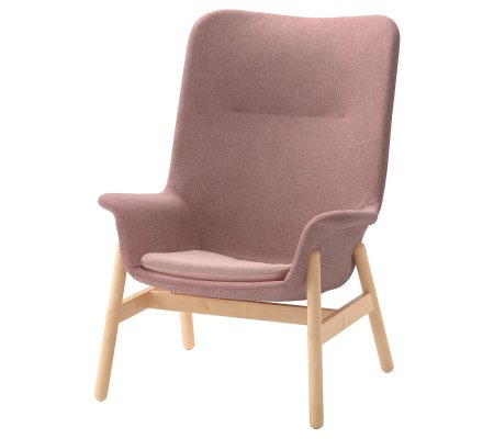 IKEA Кресло мягкое VEDBO Розовый (ИКЕА ВЕДБО)