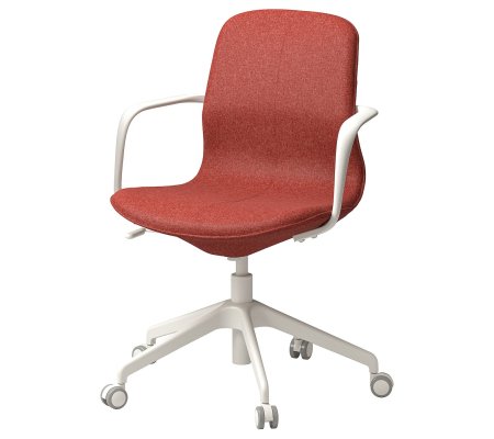 IKEA Офисное кресло LANGFJALL Красный (ИКЕА ЛАНГФЬЯЛЛЬ)