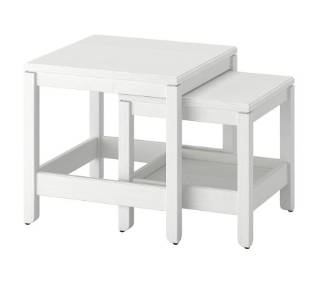 Комплект журнальних столів HAVSTA 2 шт Білий