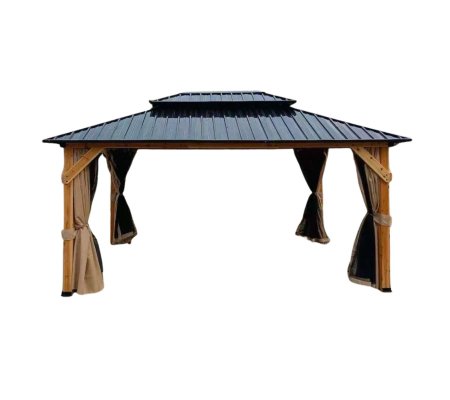 Садова альтанка з москітною сіткою Garden Line 3,65x3 м Дерево