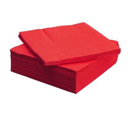 Набір серветок FANTASTISK 40х40 см 50 шт Червоний