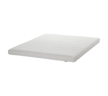 IKEA Беспружинный матрас средней жесткости AFJALL 120х200 см Белый (ИКЕА АФДЖАЛЛ)