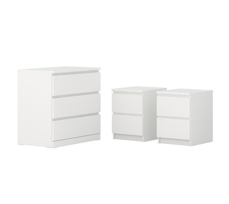 IKEA Комплект меблів для спальні MALM Білий (ИКЕА МАЛЬМ)