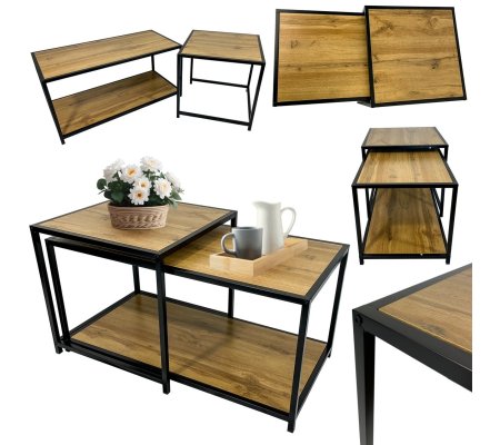 Комплект журнальных столов Kontrast SK121D 2 шт Дуб